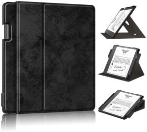 Etui na czytnik Supero z klapką do Amazon Kindle Scribe 10.2, czarne 1