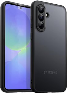 Etui matowe Supero do Samsung Galaxy A56 5G, czarne 1