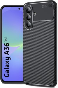 Etui Supero TPU Carbon do Samsung Galaxy A36 5G, czarne 1