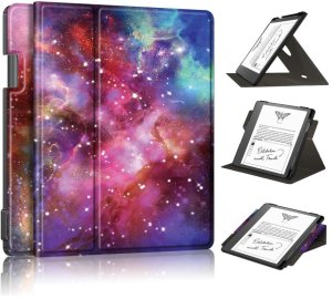 Etui na czytnik z klapką Supero do Amazon Kindle Scribe 10.2, motyw kosmosu 1