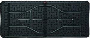 Duży stół składany ogrodowy cateringowy bankietowy rattan walizka 180cm czarny 8