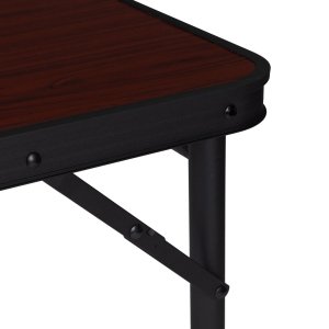 Stolik turystyczny stół składany ogrodowy walizka z uchwytem do przenoszenia i regulacją wysokości i zestawem 4 krzesełek 120x60x70 cm bordowy 14