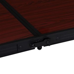 Stolik turystyczny stół składany ogrodowy walizka z uchwytem do przenoszenia i regulacją wysokości i zestawem 4 krzesełek 120x60x70 cm bordowy 15