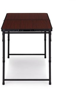 Stolik turystyczny stół składany ogrodowy walizka z uchwytem do przenoszenia i regulacją wysokości i zestawem 4 krzesełek 120x60x70 cm bordowy 16