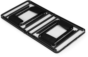 Stolik turystyczny stół składany ogrodowy walizka z uchwytem do przenoszenia i regulacją wysokości i zestawem 4 krzesełek 120x60x70 cm bordowy 5