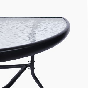 Składany zestaw mebli ogrodowych stolik i 2 krzesła na balkon i taras 3