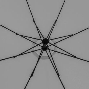 Składany parasol ogrodowy 350 cm XXL pokrowiec grafitowy 8-ramienny 11