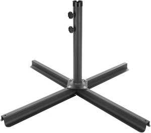 Składany parasol ogrodowy 350 cm XXL pokrowiec beżowy 8-ramienny 3