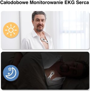 Monitor EKG Holter 24h z Analizą Ai-ECG + Aplikacja + Interpretacja Wyników | Urządzenie Medyczne 7