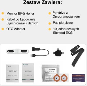 Monitor EKG Holter 24h z Analizą Ai-ECG + Aplikacja + Interpretacja Wyników | Urządzenie Medyczne 10