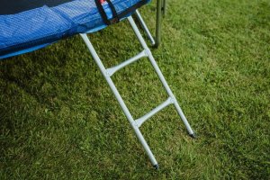 TRAMPOLINA BAUERKRAFT Z SIATKĄ ORAZ DRABINKĄ 244-252CM 4