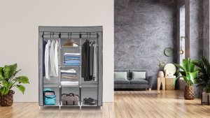 Składana szafa tekstylna, materiałowa garderoba XXL 8