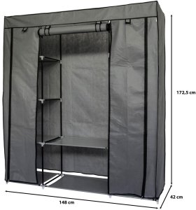 Składana szafa tekstylna, materiałowa garderoba XXL 3