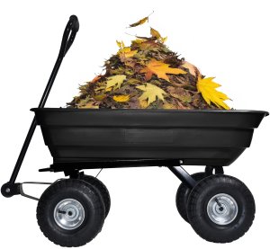 Wózek transportowy ogrodowy taczka wywrotka przyczepka rączka skrętne koła 8