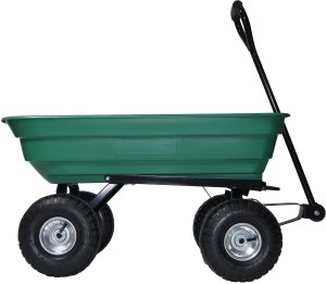 Wózek transportowy ogrodowy taczka wywrotka przyczepka rączka skrętne koła 14
