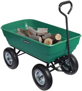 Wózek transportowy ogrodowy taczka wywrotka przyczepka rączka skrętne koła 3