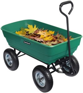 Wózek transportowy ogrodowy taczka wywrotka przyczepka rączka skrętne koła 5