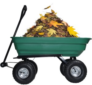 Wózek transportowy ogrodowy taczka wywrotka przyczepka rączka skrętne koła 10