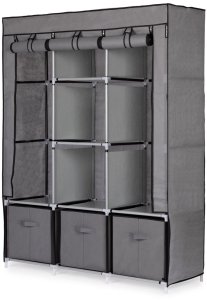 Składana szafa tekstylna, materiałowa garderoba XXL z szufladami 5