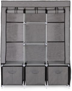 Składana szafa tekstylna, materiałowa garderoba XXL z szufladami 6