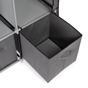 Składana szafa tekstylna, materiałowa garderoba XXL z szufladami 7