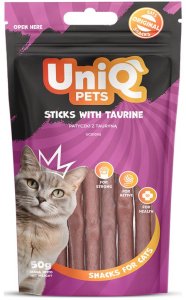 UNIQ PETS przysmaki dla kota - patyczki z tauryną 50g 1