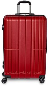 Zestaw podróżnych walizek XXL bordo 3w1 ABS zamek szyfrowy + waga bagażowa gratis 2