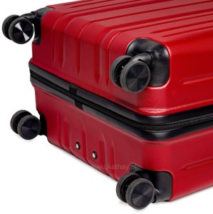 Zestaw podróżnych walizek XXL bordo 3w1 ABS zamek szyfrowy + waga bagażowa gratis 6