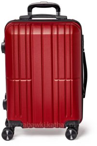 Zestaw podróżnych walizek XXL bordo 3w1 ABS zamek szyfrowy + waga bagażowa gratis 10