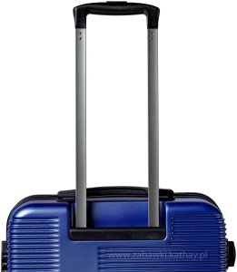 Zestaw podróżnych walizek XXL granat 3w1 ABS+PC zamek szyfrowy + waga bagażowa gratis 5