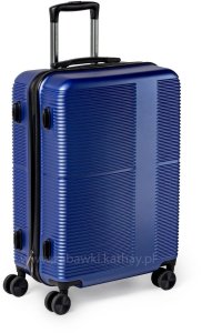 Zestaw podróżnych walizek XXL granat 3w1 ABS+PC zamek szyfrowy + waga bagażowa gratis 6