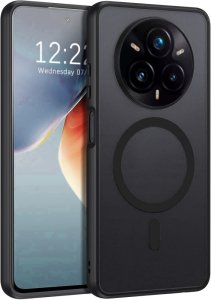 Etui Supero Magnetyczne Magmat do Realme 14 Pro 5G , półprzezroczyste-czarne 1