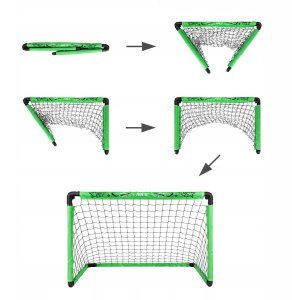 BRH2521 ZESTAW DO GRY UNIHOKEJ BRAMKA HOKEJOWA +2 KIJE+ PIŁKA NILS 7