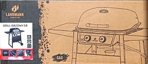Grill gazowy 2.0 Landmann z rusztem emaliowanym 9