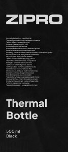 Zipro  Butelka termiczna 500 ml Stainless Steel Czarna 6