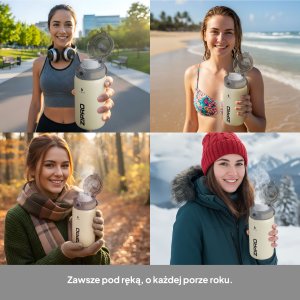 Zipro Zipro Butelka termiczna 1000 ml Stainless Steel Beżowa 9