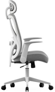 Krzesło biurowe SENSE7 Noxo Biało-szare 10