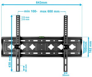 Ultra Mocny Uchwyt do Telewizora 32-90 cali 80kg VX-704 regulacja nachylenia 7