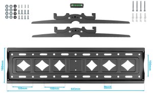 Ultra Mocny Uchwyt do Telewizora 32-90 cali 80kg VX-704 regulacja nachylenia 9