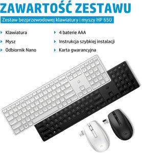 Klawiatura + mysz HP 650 (650 Wireless Keyboard And M) 5
