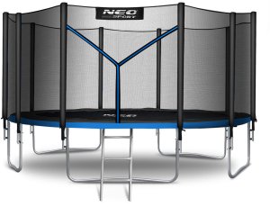 NeoSport Trampolina ogrodowa 15ft/465cm z siatką zewnętrzną i drabinką 2