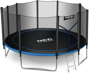 NeoSport Trampolina ogrodowa 15ft/465cm z siatką zewnętrzną i drabinką 7