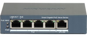 SWITCH POE DS-3E1505P-EI/M 4-PORTOWY Hikvision 2