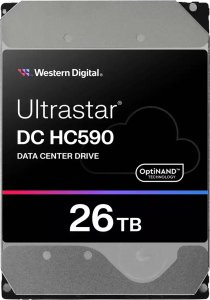 WD Ultrastar DC HC590 0F65672 - Festplatte - Datencenter - verschlusselt - 26 TB - intern - 3.5" (8.9 cm) - SATA 6Gb/s - 7200 rpm - Puffer: 512 MB - TCG Encryption 2