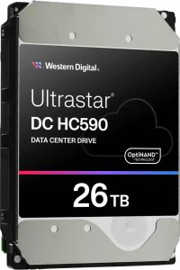 WD Ultrastar DC HC590 0F65672 - Festplatte - Datencenter - verschlusselt - 26 TB - intern - 3.5" (8.9 cm) - SATA 6Gb/s - 7200 rpm - Puffer: 512 MB - TCG Encryption 3