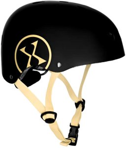 MTW001-1 KASK CZARNO-BEŻOWY ROZM. M(55-58CM) NILS EXTREME 7