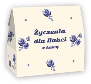 Gotowy zestaw prezentowy Życzenia dla Babci kawa aromatyzowana mielona PREMIUM 5 saszetek MIX różne smaki prezent upominek na Dzień Babci 1