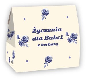 Gotowy zestaw prezentowy Życzenia dla Babci herbata sypana PREMIUM mix 5 smaków w saszetkach zaparzacz kubek świeca prezent upominek na Dzień Babci 4