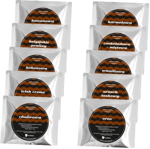 Gotowy zestaw prezentowy Biały GiftBox herbata sypana PREMIUM 20szt. kawa smakowa mix czekoladowy lizak prezent upominek podziękowanie dla mamy taty 8