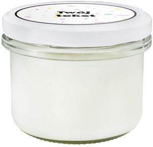 Naturalna personalizowana świeca sojowa w słoiku kwiatowo-owocowy zapach prezent upominek na Walentynki dla niej kobiety dziewczyny ukochanej żony 3